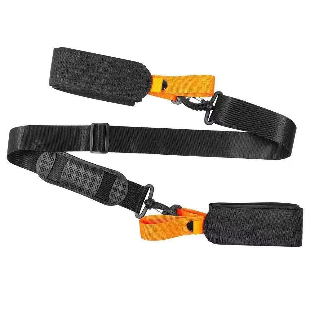 Nylon Ski Pole Carrying Strap Adjustable Ski Pole Shoulder Strap Skiboard Fixed Strap Snowboard