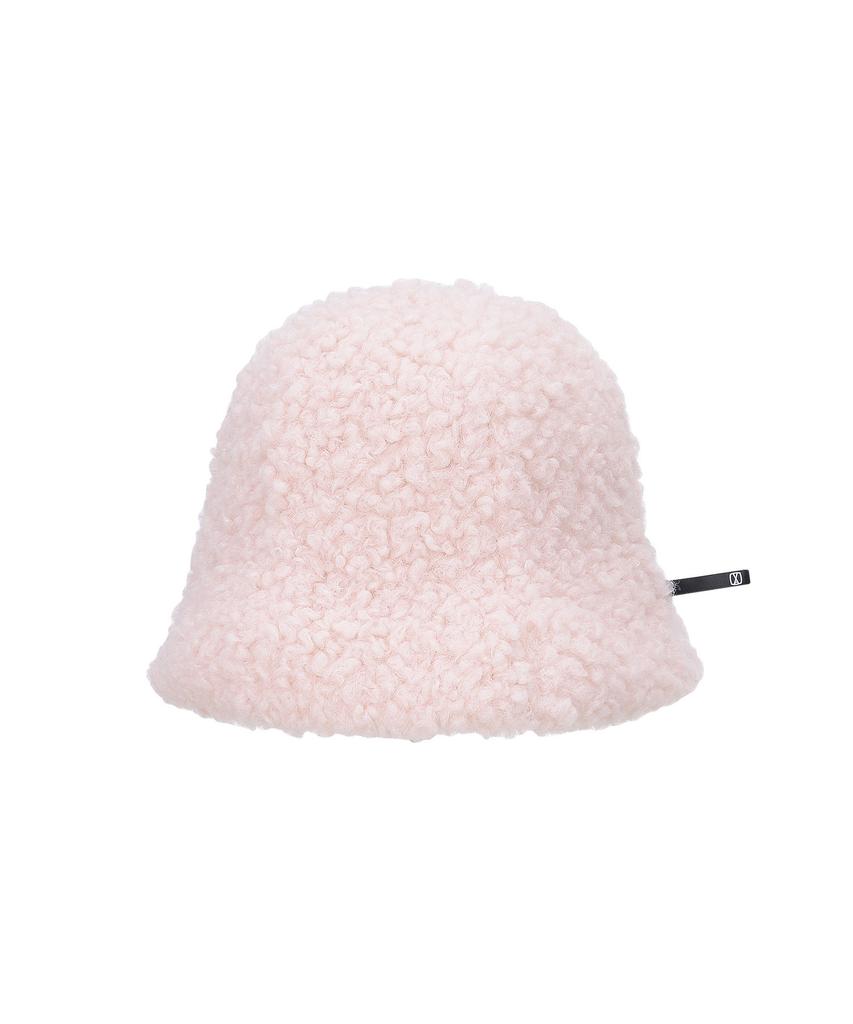 Bajal Va Square Long Label Fleece Tulip Hat Pink