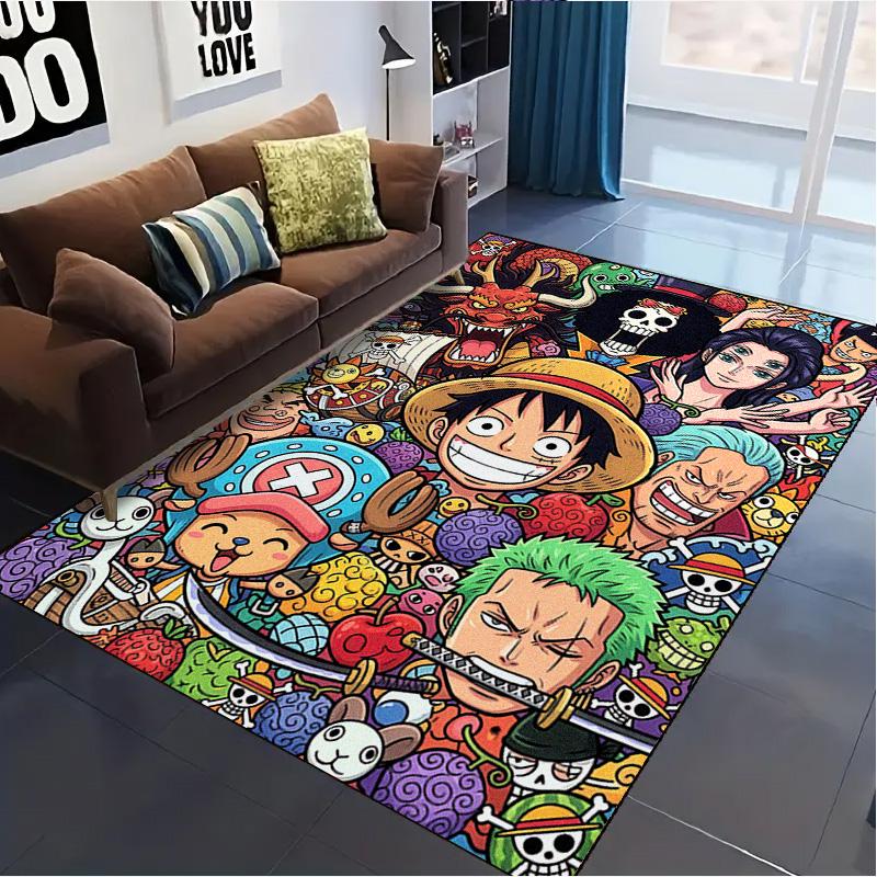 Anime One-Piece Carpet Rug for Living Room Bedroom Home Sofa Decoration,Kids play Non-slip Floor Mat