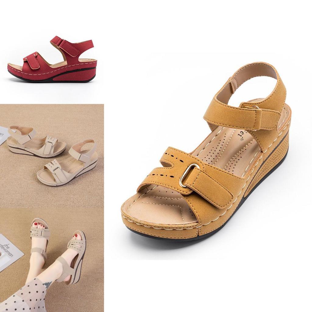 Stylish And Comfortable Women's Thick Bottom Wedge Sandals With Anti-slip Sole