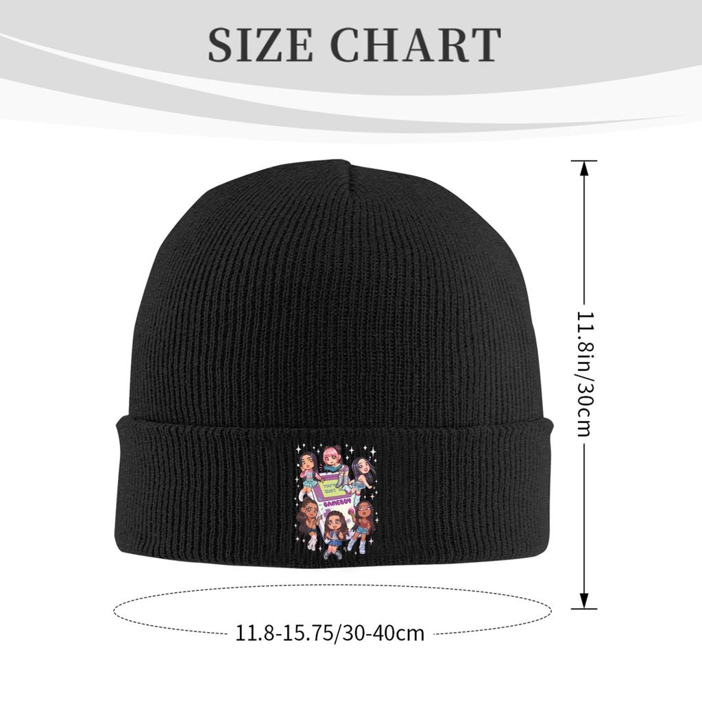 Cappelli Katseye Gameboy Autunno Inverno Berretto Caldo Cappello Unisex Unisex Acrilico Berretto