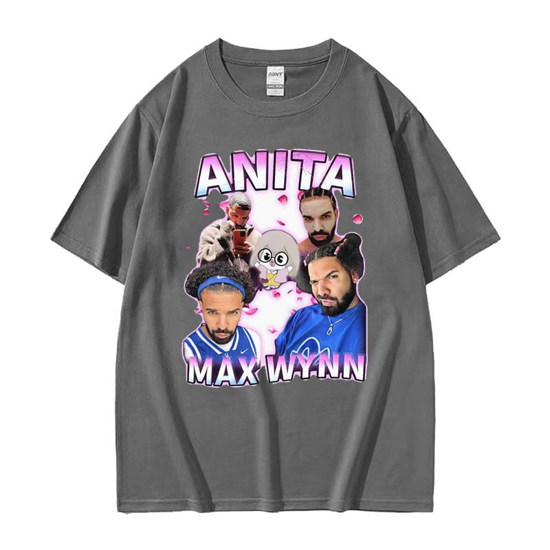 Anita Max Wynn Drake Funny Meme Graphic Tshirts Men Womens Vintage Hip Hop Style Tshirt 100 Cotton Short Sleeve T Shirt Tops