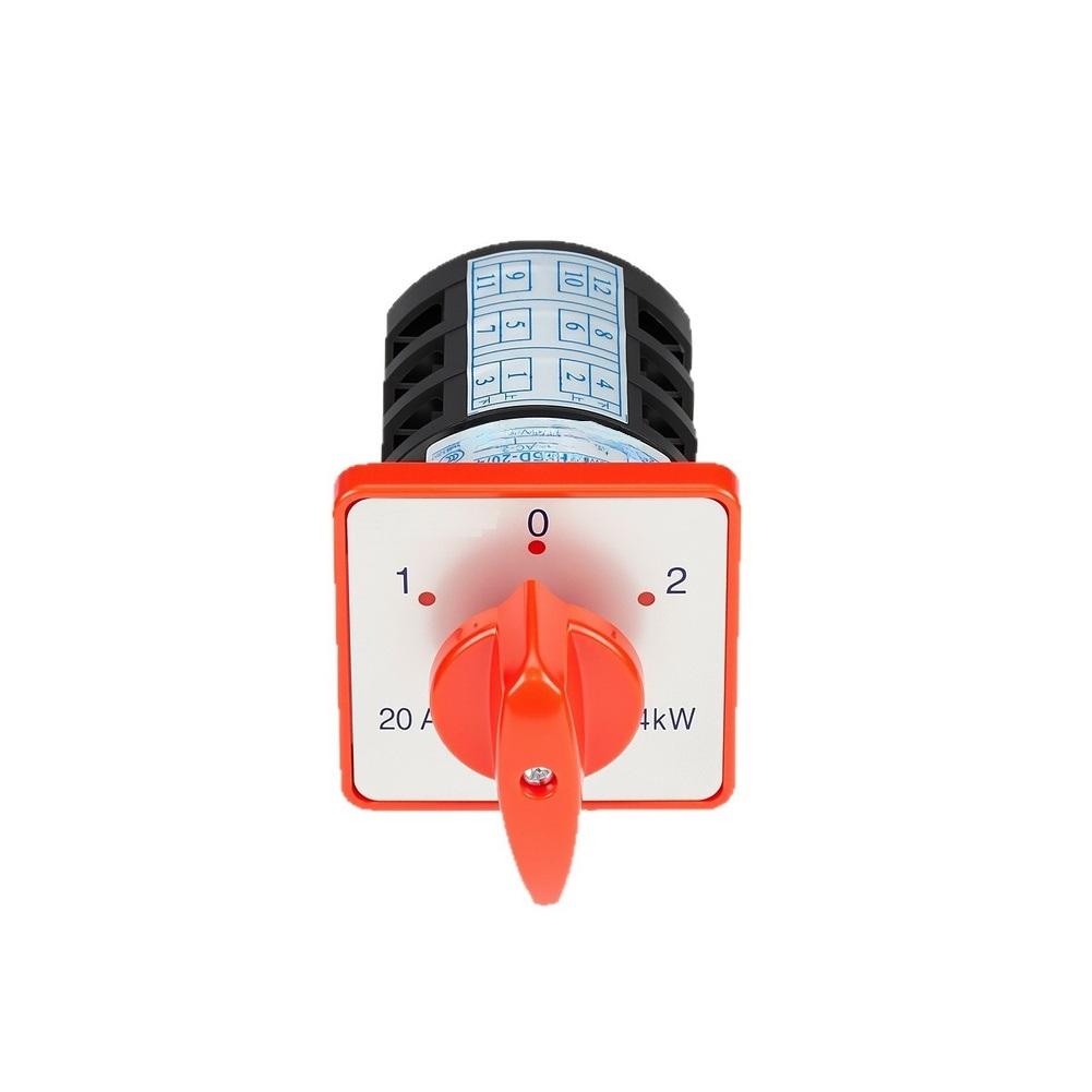 1pc HZ5D-20/4 M05 1-0-2 Induction Motor Reversible Changeover Switch Combination Switch For Electrical Applications