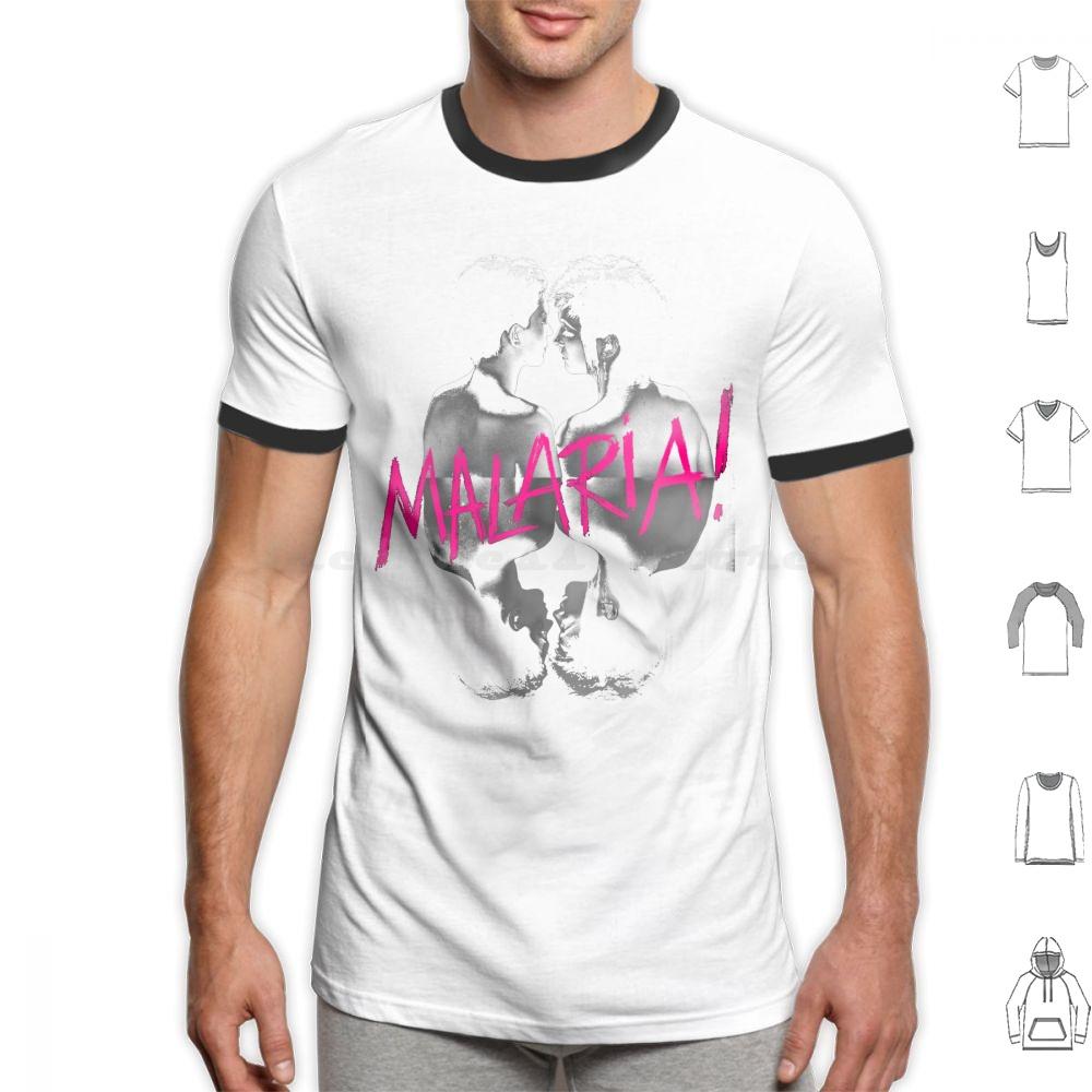 Malaria T Shirt Cotton Men Women DIY Print Neue Deutsche Welle Malaria 80s Industrial Metal Punk Post Punk Gothic Dark Black
