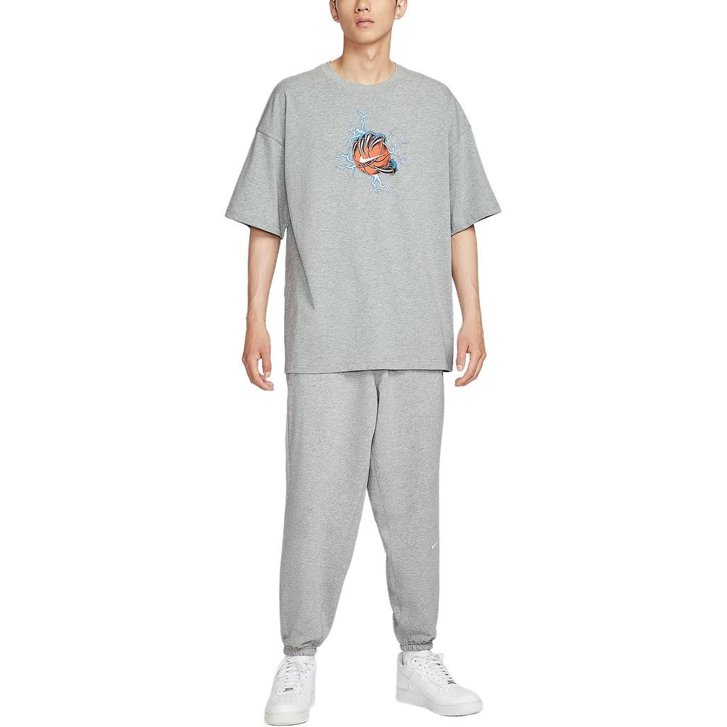 Nike T Shirts Men's Toned Dark Gray Crew Neck Moderate IH9269-063