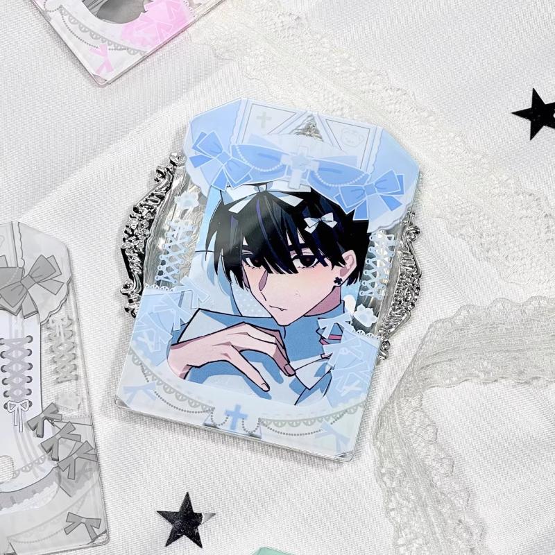 

Акриловая фоторамка «Наряд горничной» для 3-дюймовой K-pop айдол аниме карты, модные креативные защитные рукава, кейс для хранения фотокарточек 2025 Only Frame синий