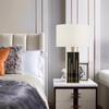 Nordic Modern Wholesale Hotel Bedroom Bedside Study Luxury Gold Decor Metal Iron Fabric Shade LED Desk Light Led Table Lamp