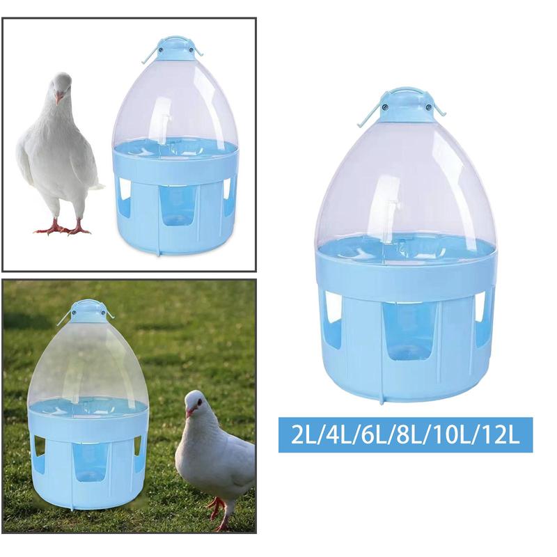Hanging Automatic Bird Drinker Outdoor Watering Feeder Pet Pigeon Chicken Duck Container for Garden Yard