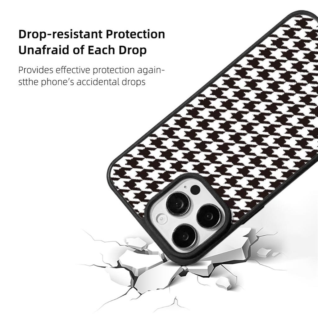 Pour iPhone 14 Pro Max Coque Magnétique EYCASE Série Grille Bord Noir TPU + Couvercle Acrylique
