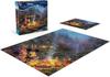 Ceaco - Disney - Thomas Kinkade - Mickey & Minnie Sweetheart Campfire - 1000 Piece Jigsaw Puzzle