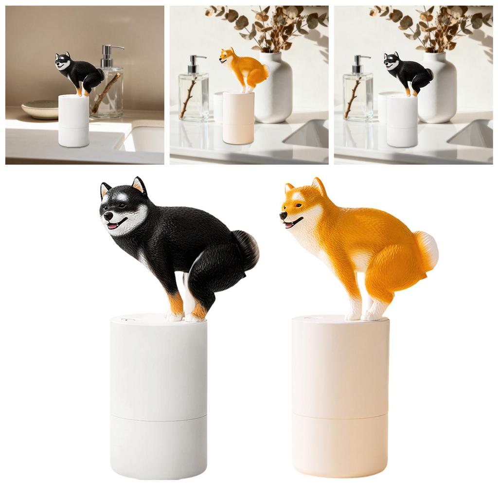 Dispenser Automatico di Sapone Shiba Inu Salvaspazio Macchina Intelligente per il Lavaggio delle Mani Pompa Intelligente per Sapone Liquido per Hotel Bambini