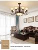 Retro Wrought Iron Pendant Light for Living Room, Villa, or Staircase