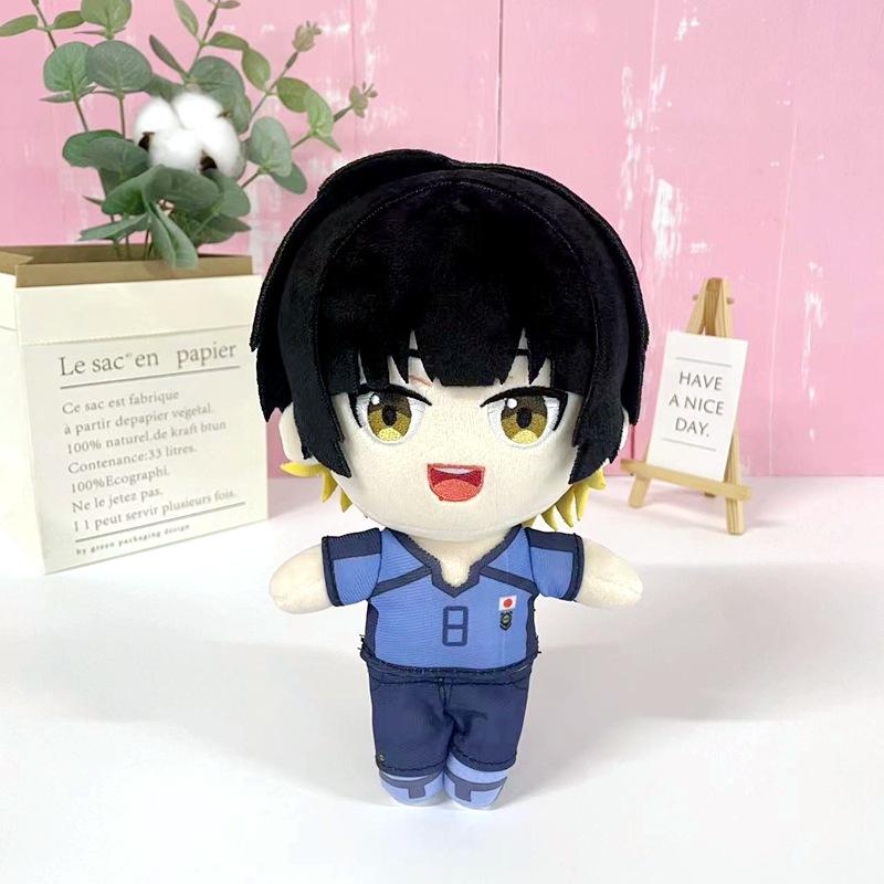 20cm Blue Lock Nagi Seishiro Bachira Meguru Staande Houding Pluche Gevulde Pop Bed Decoratie Begeleid Door Speelgoed Verjaardagscadeaus 20cm