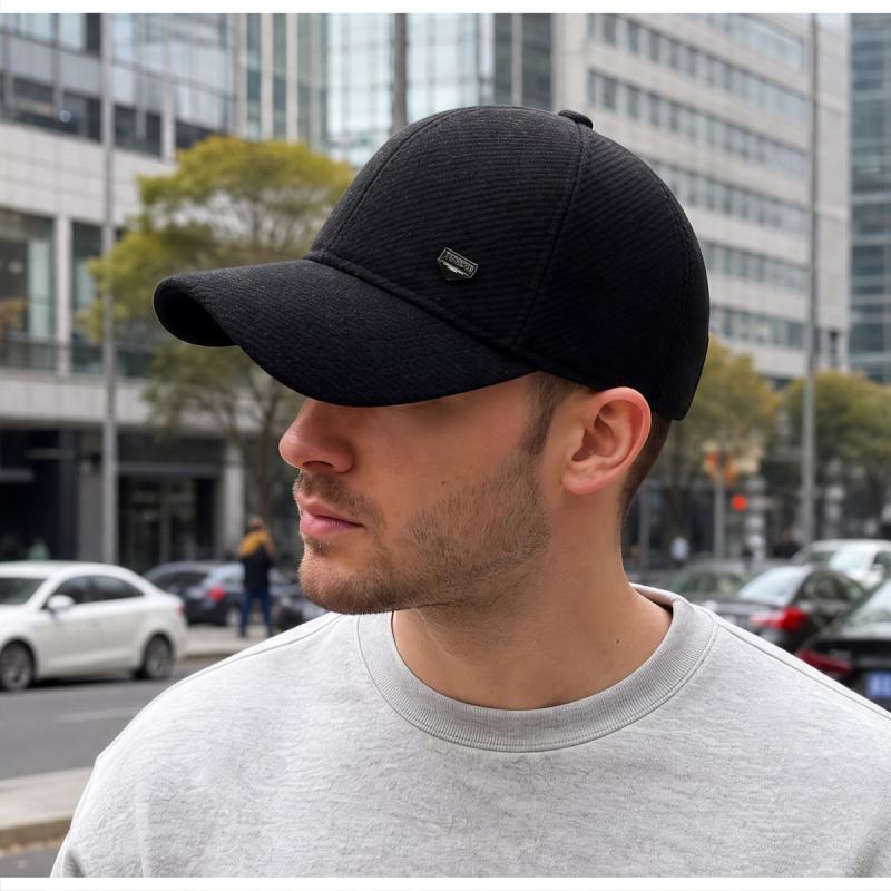 Men Winter Warm Baseball Cap Earflap Windproof Dad Hat