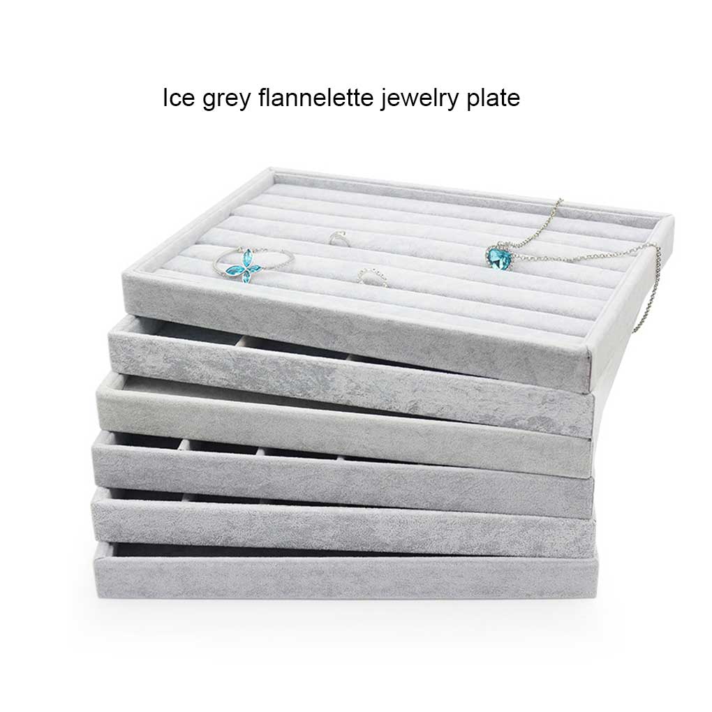Trays Jewelry Brief Tray Pendant Earrings Rings Bracelets Watch Case Long-Lasting Easily Care Home Display Showcase