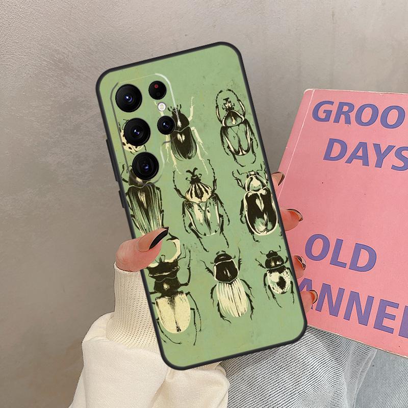 Beetles Insects Case For Samsung Galaxy S24 FE S21 FE S20 S22 S23 S25 Ultra S9 S10 Plus S23 FE Cover Coque