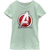[Marvel] T-shirt Avengers Logo T-shirt Girls Mint Medium