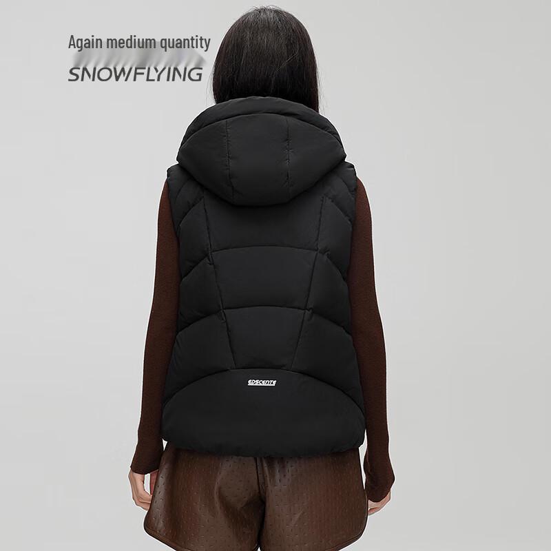 SNOWFLYING Women's Lightweight Hooded Duck Down Vest