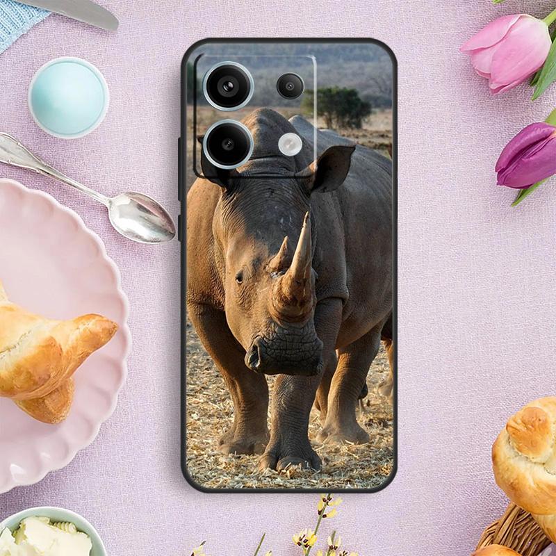 Animal Rhino Case For Xiaomi Redmi Note 13 11 10 12 14 15 Pro Plus Cover For Redmi 15 14C 10C 13C 12C 15C
