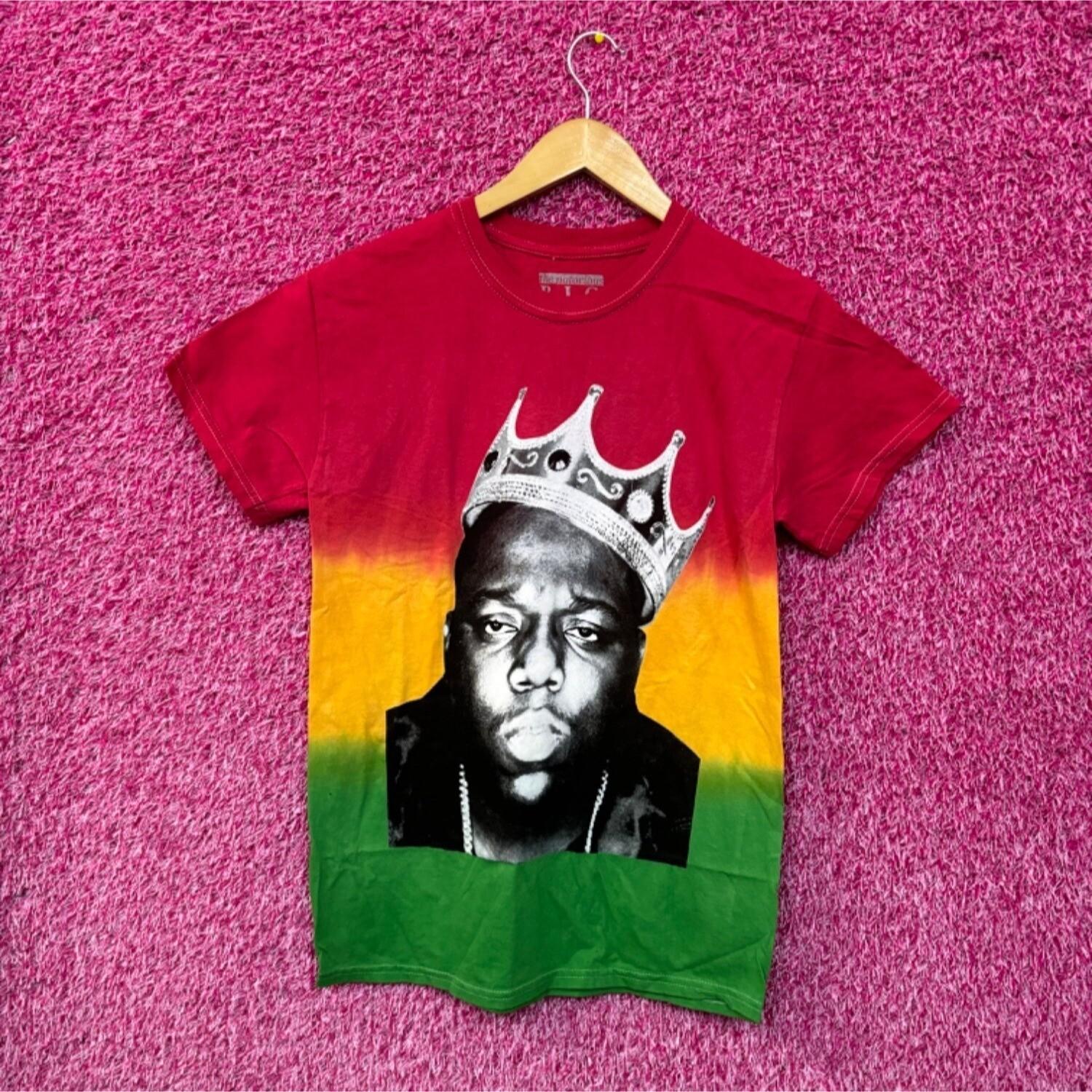 The Notorious BIG King of New York Rap Tricolor Dip-Dye S XL