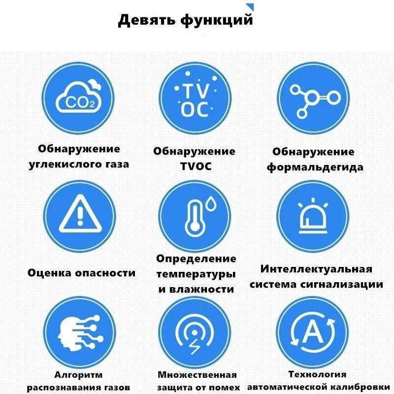 Air Quality Sensor, Carbon Dioxide Content, Formaldehyde, Temperature and Humidity