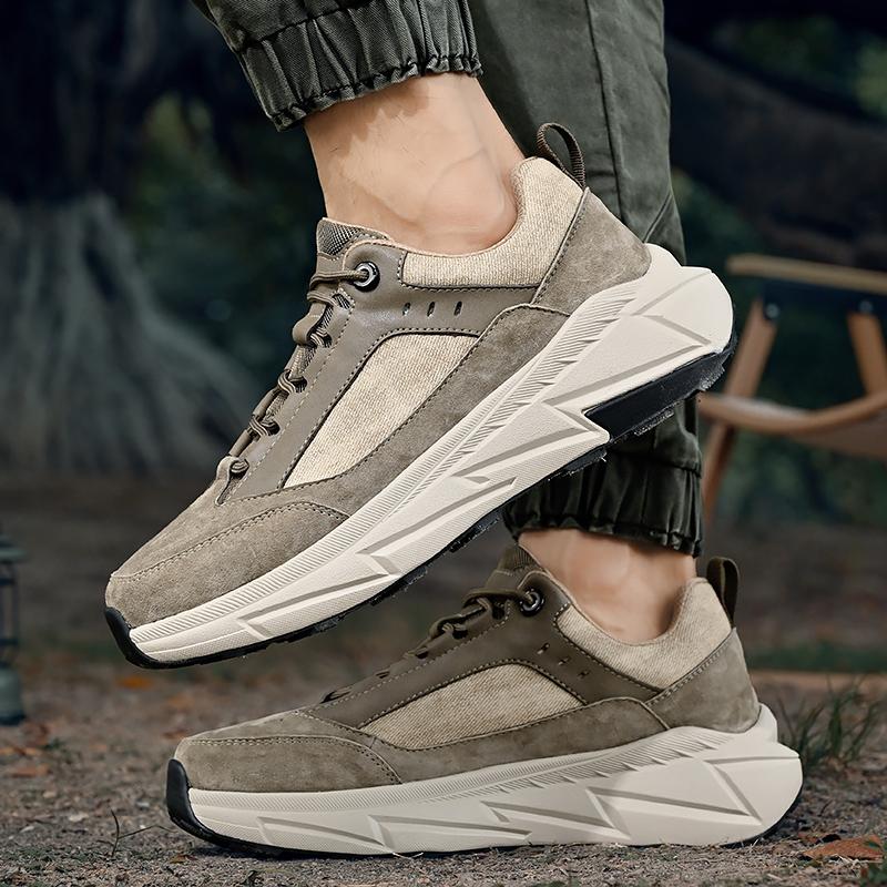 Fashion Leather Shoes Man Casual Loafers Luxury Design Slip On Male Dress Shoes Leisure Style Big Size Outdoor Wear-resistant Sole
