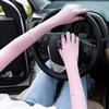 1Pair Summer Sunscreen Ice Sleeve Breathable Ice Silk Extended Two Finger Gloves Arm Sleeves for Sports Riding Driving