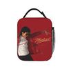 MJ Rey del Pop M-Michael J-jackson Bolsa de Almuerzo Para Mujeres Caja de Almuerzo Gráfica Picnic Casual Impermeable Bolsas de Almuerzo Térmicas
