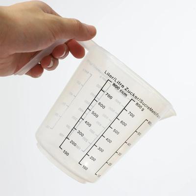 Household Plastic Thickened Measuring Cup Plastic Cups with Scale Food Grade Measuring Cup Kitchen Baking Measurings Tools Sets
