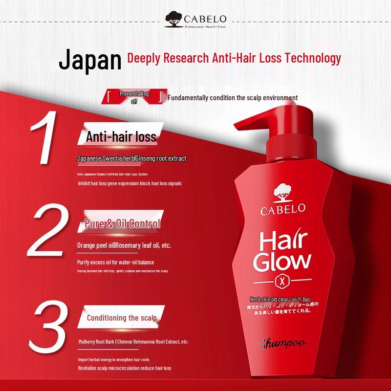 CABELO Strong Anti-Hair Loss & Oil Control Shampoo