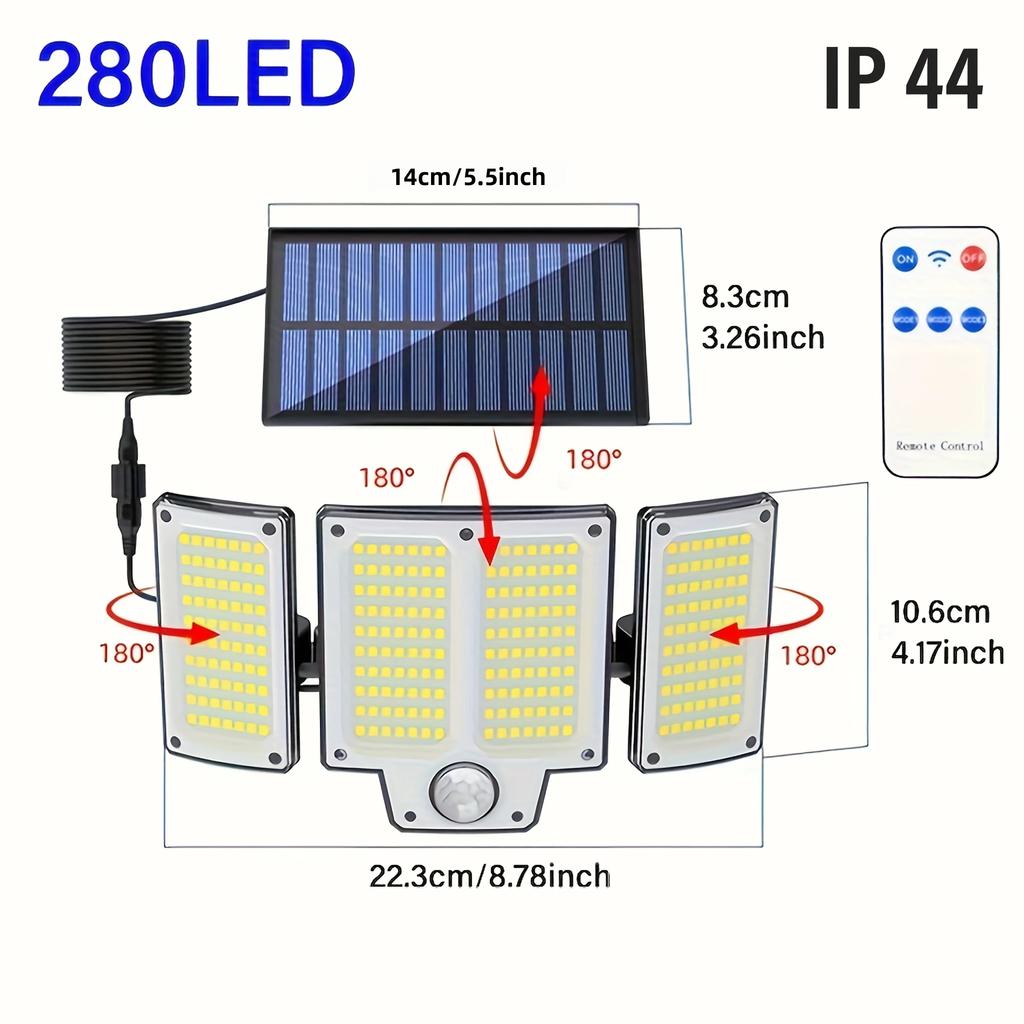 Solar Motion Sensor Wall Light,Outdoor Solar Street Lamp,Garden Lighting,Patio Light,Pathway Light,Auto Dusk to Dawn,Yard Light