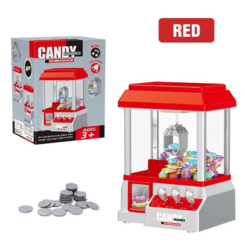 

Classic Claw Machine Toys Electronic Arcade Game Adjustable Catch Doll Candy Snack Machine Mini Vending Birthday Gifts for Kids