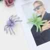 1Pcs Realistic 3D Flocking Black Spider Funny Halloween Plush Spider Model Cartoon Artificial Spider Bar Party Decoration