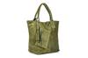 Italian Leather Suede Bag A4 With Zipper, Large