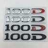 mghxj4 For Tesla MODEL 3 S X Y 75D 85D 90D 100D Rear Boot Trunk Tailgate Emblem Badge Sticker 3D Metal Car Styling Accessories