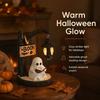 Warm Soft Light Desktop Lamp Wizard Silhouette Decorative Ornament Halloween Decor  Indoor Space