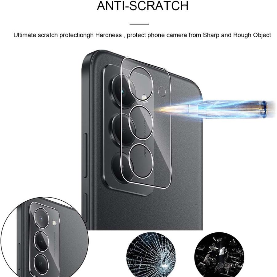 2 Pack Dual-Layer Design Tempered Glass Lens Camera Protector Film for Redmi 15 15C A5 4G 5G