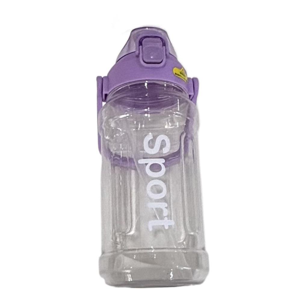 

Спортивная бутылка для воды с откидной крышкой, ПК, большой емкости, спортивный чайник, для учеников начальной школы фиолетовый