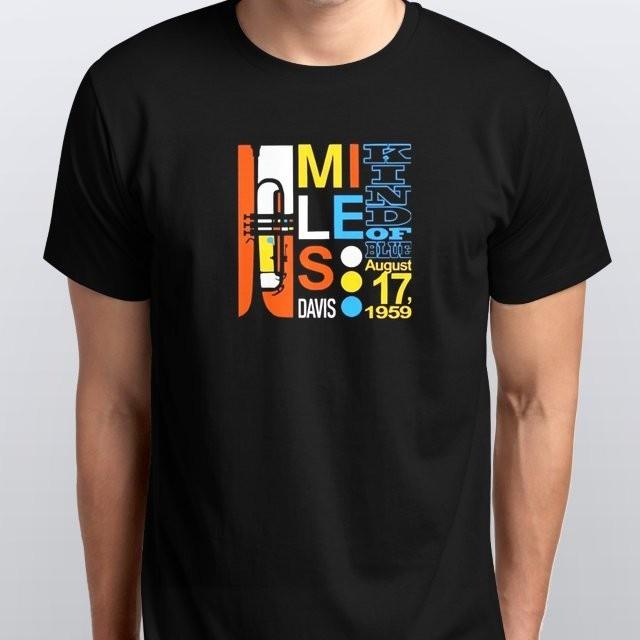 Miles Davis Kind of Blue Jazz Music T-SHIRT colours Black XL