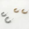 Classy Circular Cubic Ring Earring Worn by Ahn Eun-jin, Park Ha-na, Kim Ji-eun, and Kang Han-na