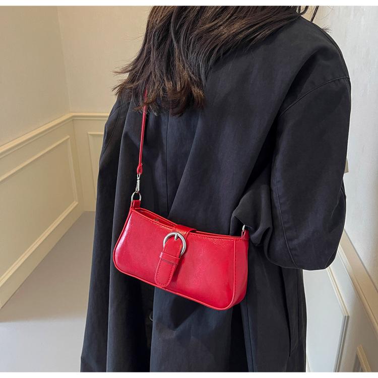 Fashion niche armpit small bag 2025 new French light luxury women's bag commuter shoulder bag autumn and winter versatile messenger bag