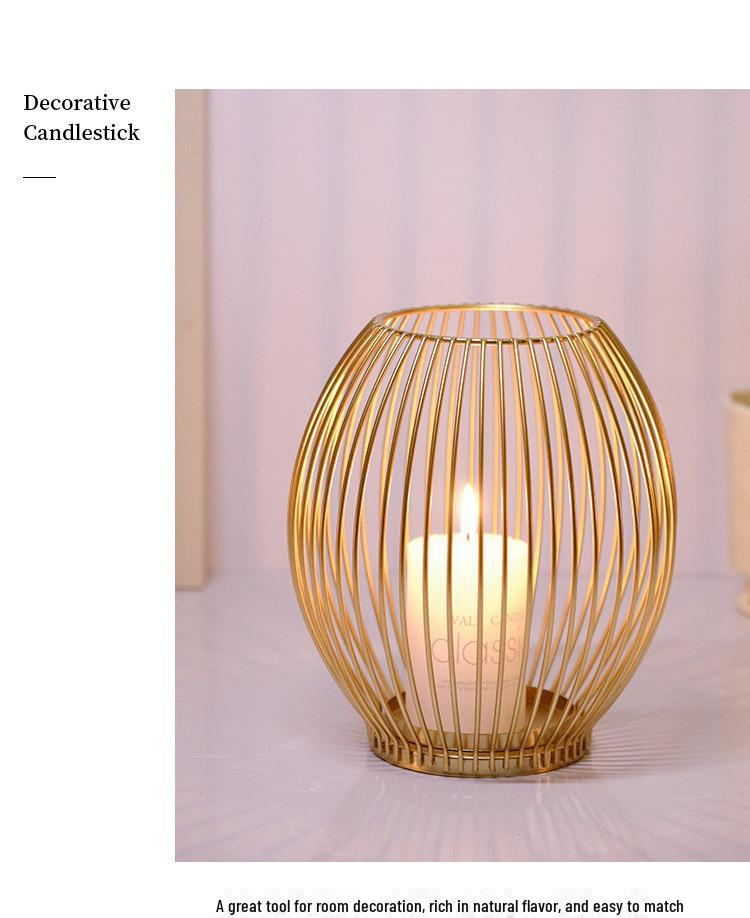 Portacandele in Ferro Stile Europeo - Eleganti Decorazioni per la Casa per Soggiorni, Qualità più Venduta in Stock