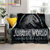 3D Cartoon Jurassic Park Dinosaur Dino Soft Flannel Blankets,Throw Blanket Comfortable Blanket for Picnic Beds Home Bedroom Kids
