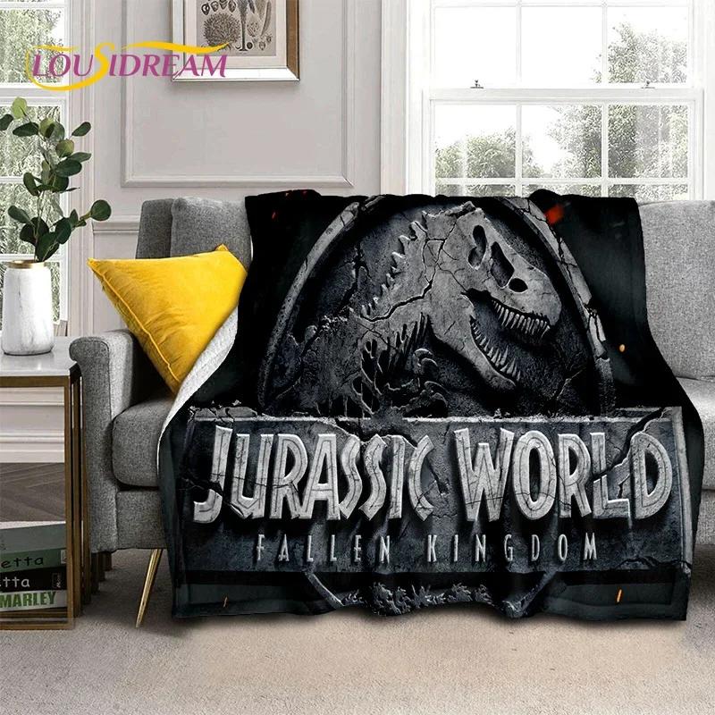 3D Cartoon Jurassic Park Dinosaur Dino Soft Flannel Blankets,Throw Blanket Comfortable Blanket for Picnic Beds Home Bedroom Kids