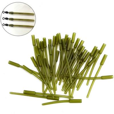50pcs European Style Fishing Inline Lead Insert Rubber Fishing Tube End Tackle  Outdoor Camping