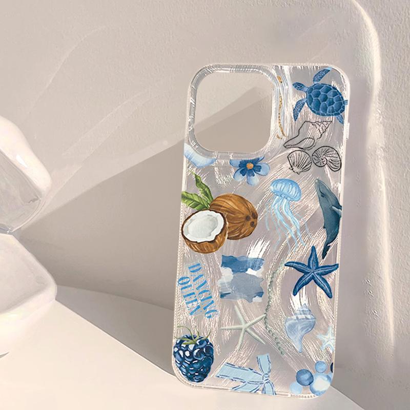 Blue Ocean Beach Phone Case For Samsung Galaxy S26 S25 Ultra S24 FE A56 A55 A15 A53 A36 A16 S22 S23 Plus Aesthetic Trendy Cover