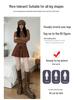 2026 Spring Retro Pleated High-Waisted Suede Skirt - Women's Slimming, Leg-Lengthening Academy Style