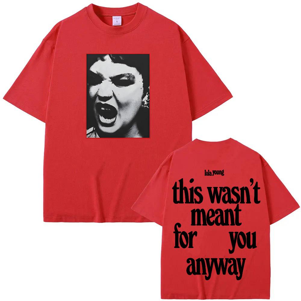 LOLA YOUNG T-shirts 2025 Tshirt Summer Rock Short Sleeve Unisex Oversized 100%Cotton Soft Clothes Round Neck Tops High Quality