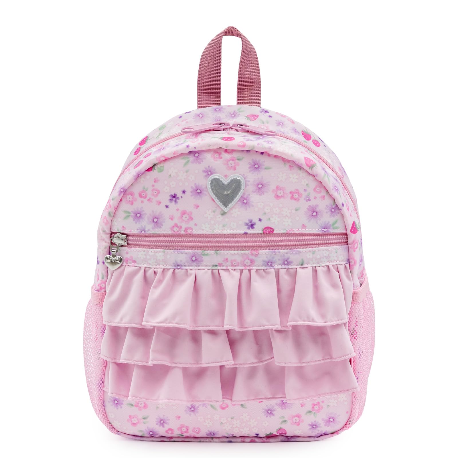 

[Mother Garden] Children s Backpack, Size S [Small Flower Strawberry Pattern] Backpack