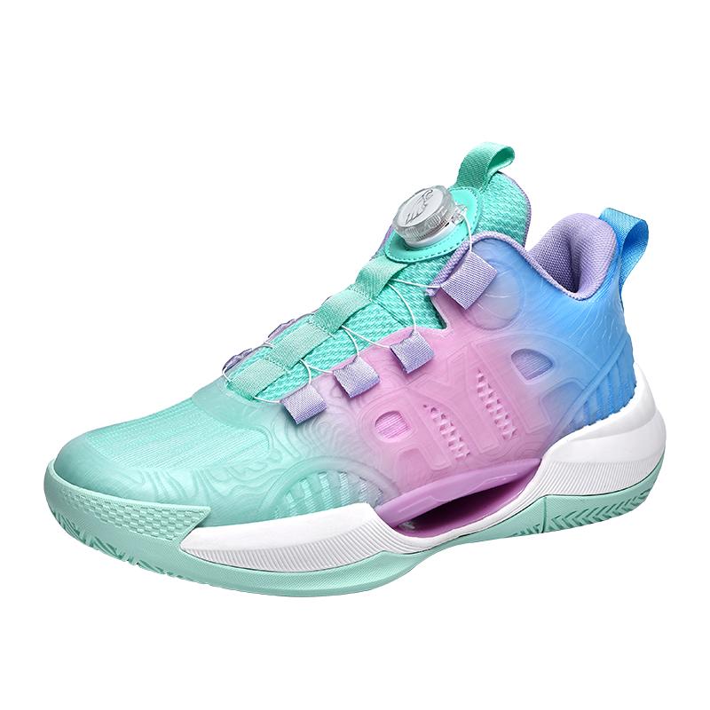 

2026 New Couples Basketball Shoes Quick Lacing Basketball Sneakers Fashion Reflective Outdoor Sneakers Basketball Training Shoes 45